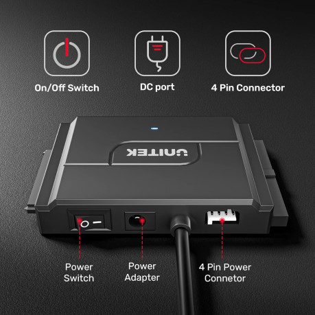 UNITEK USB3.0 TO IDE + SATA II DÖNÜŞTÜRÜCÜ  (Y-3324)